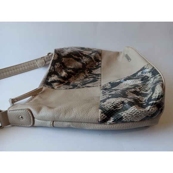 Stone & Co. Tan Beige Snakeprint Shoulder Bag EUC - Picture 16 of 16